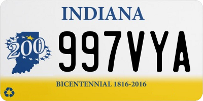 IN license plate 997VYA