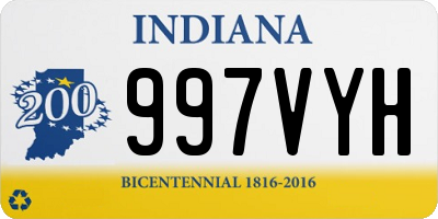 IN license plate 997VYH