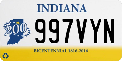 IN license plate 997VYN