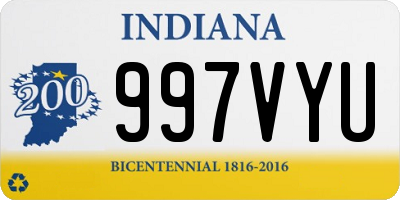 IN license plate 997VYU