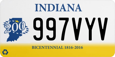 IN license plate 997VYV