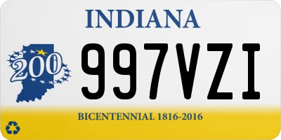 IN license plate 997VZI