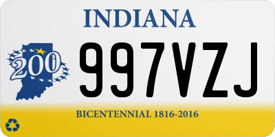 IN license plate 997VZJ