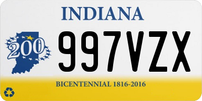 IN license plate 997VZX