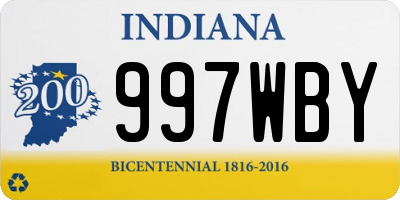 IN license plate 997WBY