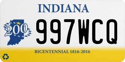 IN license plate 997WCQ