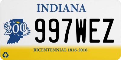 IN license plate 997WEZ