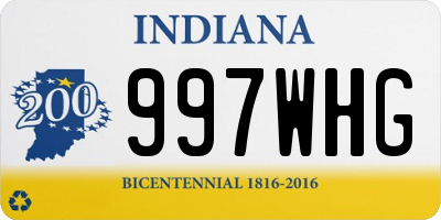 IN license plate 997WHG