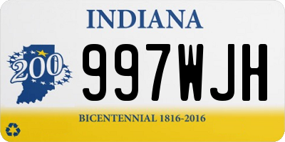 IN license plate 997WJH