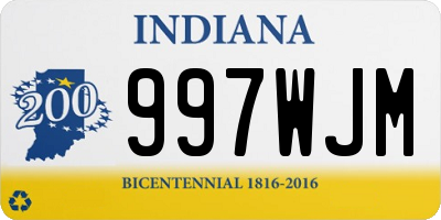 IN license plate 997WJM