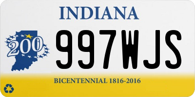 IN license plate 997WJS