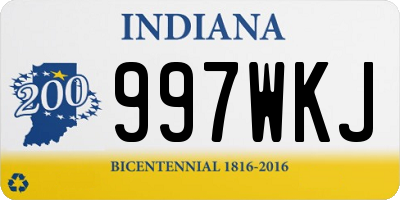 IN license plate 997WKJ