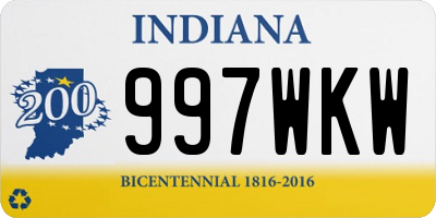 IN license plate 997WKW