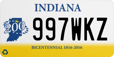 IN license plate 997WKZ