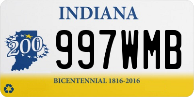 IN license plate 997WMB
