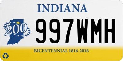 IN license plate 997WMH