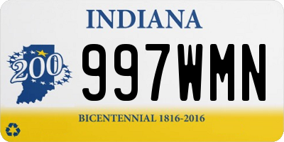 IN license plate 997WMN
