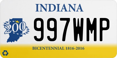 IN license plate 997WMP