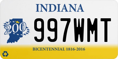 IN license plate 997WMT