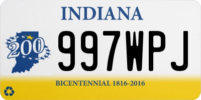 IN license plate 997WPJ