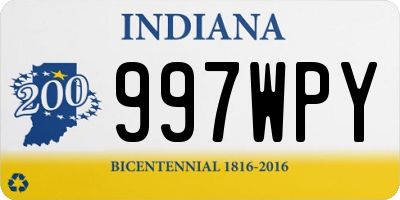 IN license plate 997WPY