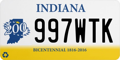 IN license plate 997WTK