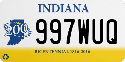 IN license plate 997WUQ