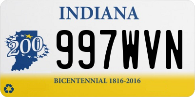 IN license plate 997WVN