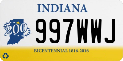 IN license plate 997WWJ