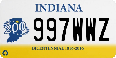 IN license plate 997WWZ