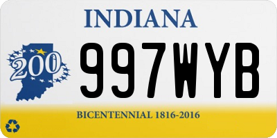 IN license plate 997WYB