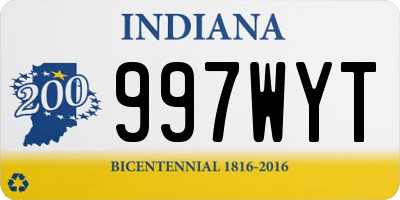 IN license plate 997WYT