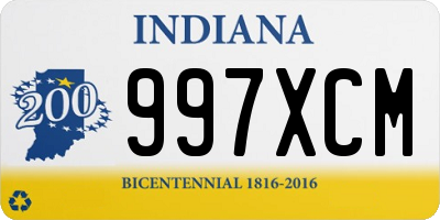 IN license plate 997XCM