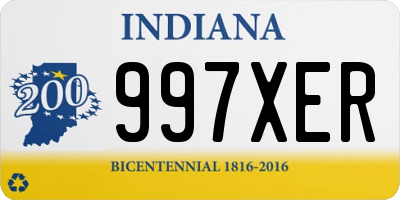 IN license plate 997XER