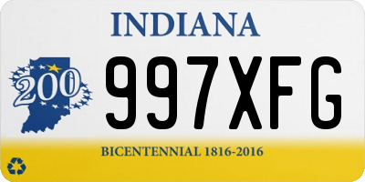 IN license plate 997XFG