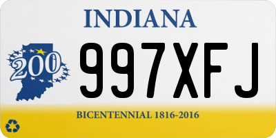 IN license plate 997XFJ