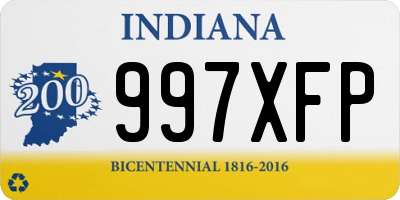 IN license plate 997XFP