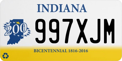 IN license plate 997XJM