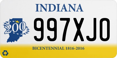 IN license plate 997XJO