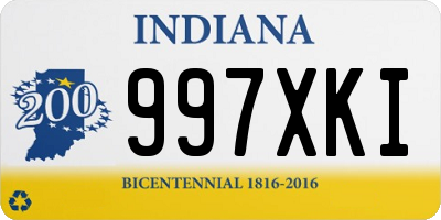 IN license plate 997XKI