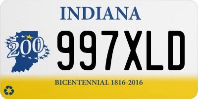 IN license plate 997XLD