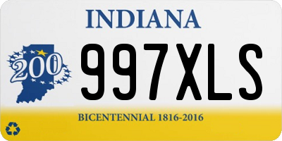 IN license plate 997XLS