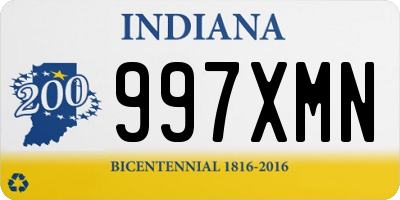 IN license plate 997XMN