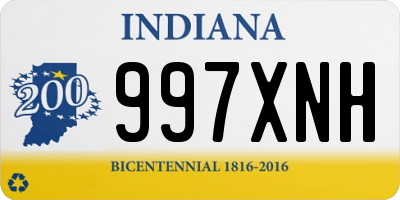 IN license plate 997XNH