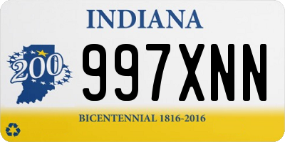 IN license plate 997XNN