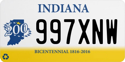 IN license plate 997XNW