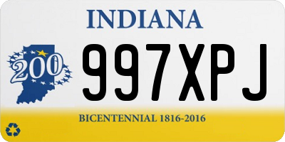 IN license plate 997XPJ