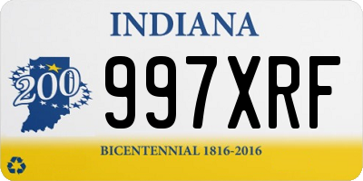 IN license plate 997XRF