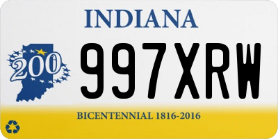 IN license plate 997XRW