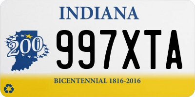 IN license plate 997XTA